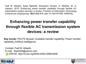 Enhancing power transfer capability through flexible AC