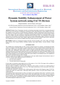 Dynamic Stability Enhancement of Power System
