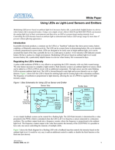 Using LEDs as Light-Level Sensors and Emitters