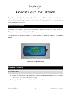 pasport light level sensor