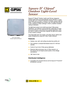 Square D® Clipsal® Outdoor Light-Level Sensor