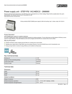 Power supply unit - STEP-PS/ 1AC/48DC/2 - 2868680