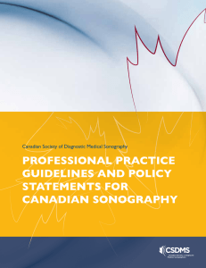 Professional Practice Guidelines and Policy statements for canadian
