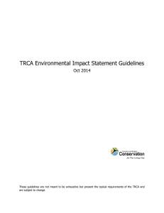 TRCA Environmental Impact Statement Guidelines
