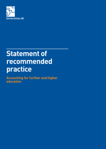 Statement of recommended practice
