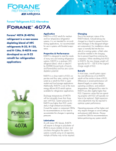 Forane® 407A - FORANE