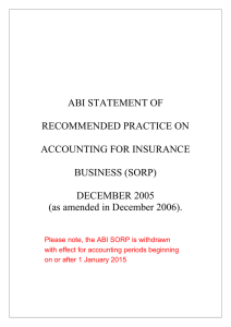 ABI STATEMENT OF RECOMMENDED PRACTICE ON
