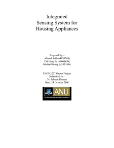 Integrated Sensing System for Housing Appliances