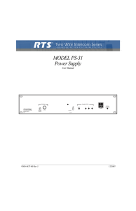 PS-31 User Manual