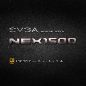 EVGA Support Manual for 120-PG-1500