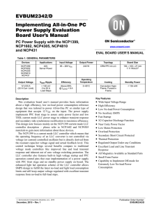 Implementing All‐in‐One PC Power Supply Evaluation Board User`s