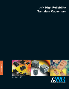 High Reliability Tantalum Capacitors