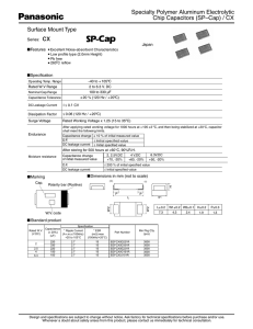 Panasonic EEF-CX0D221R datasheet: pdf