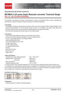 Application Note: BD768xFJ-LB series Quasi-Resonant