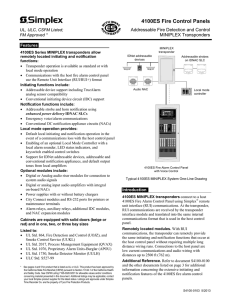 4100ES Fire Control Panels