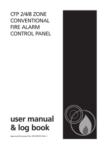 CFP 2/4/8 Zone Conventional Fire Alarm Control Panel Universal