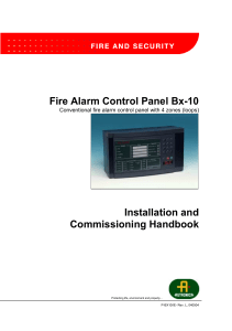 BX-10 fire alarm control panel
