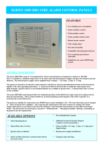 series 1000 mk4 fire alarm control panels