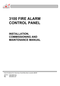 3100 fire alarm control panel