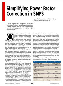 Simplifying Power Factor Correction in SMPS