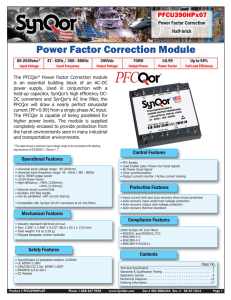 Power Factor Correction Module