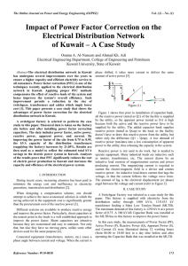 Impact of Power Factor Correction on the Electrical