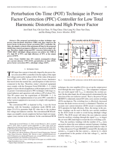 (POT) Technique in Power Factor Correction (PFC) Controller for