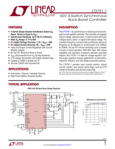 LT3791-1 - 60V 4-Switch Synchronous Buck