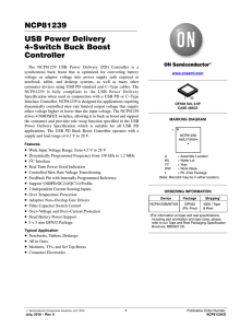 NCP81239 - USB Power Delivery 4