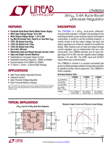 LTM8054 – 36VIN, 5.4A Buck-Boost µModule