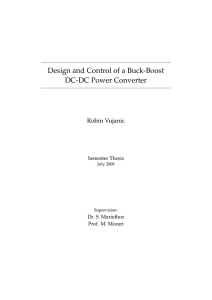 Design and Control of a Buck-Boost DC-DC Power