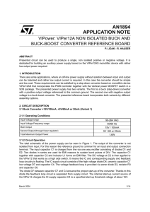 VIPower: VIPer12A NON ISOLATED BUCK AND BUCK