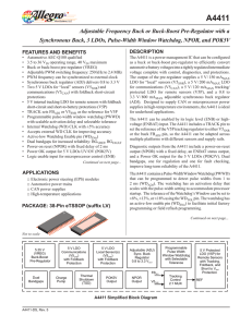 A4411: Adjustable Frequency Buck or Buck-Boost Pre