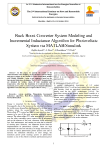 Buck-Boost Converter System Modeling and Incremental