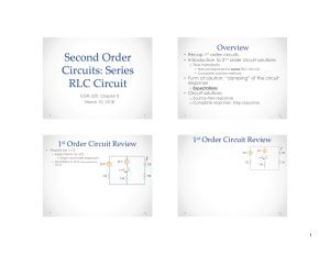 Second Order Circuits