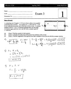 Exam 3 Solutions