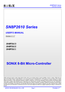 SN8P2613 - kodec development limited