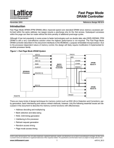 Fast Page Mode SDRAM Controller