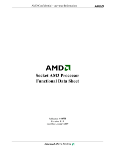 Socket AM3 Processor Functional Data Sheet - (NDA)