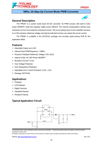 FP6291 1MHz, 2A Step-Up Current Mode PWM Converter General