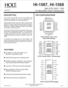 HI-1567 Rev. T - Holt Integrated Circuits