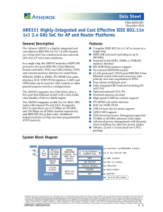 AR9331 Data Sheet