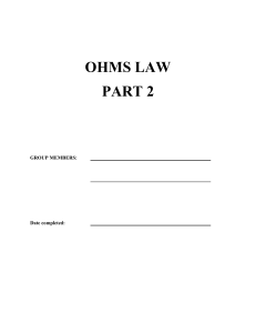 OHMS LAW PART 2