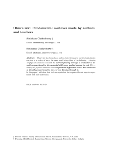 Ohm`s law: Fundamental mistakes made by authors and teachers