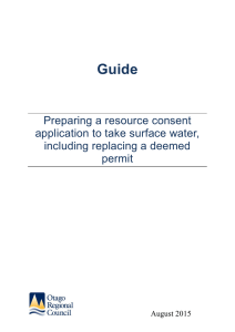 4. Guidance for consent renewal and replacement of deemed permits
