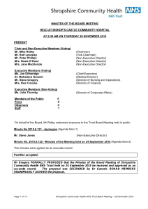 Trust Board Minutes November 2015 Board