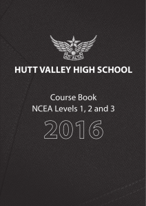 HVHS NCEA Course Book 2016