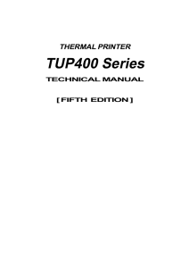 Technical Manual TUP400 - I