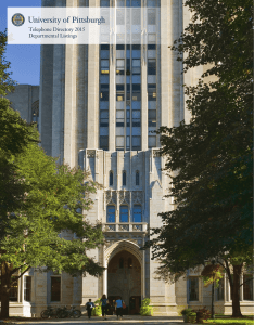 Departmental Listings - Technology at Pitt