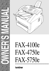 FAX-4100e FAX-4750e FAX-5750e